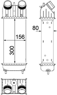 Интеркулер MAHLE CI 261 000P