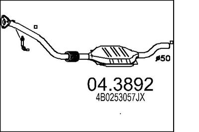 Катализатор MTS 04.3892