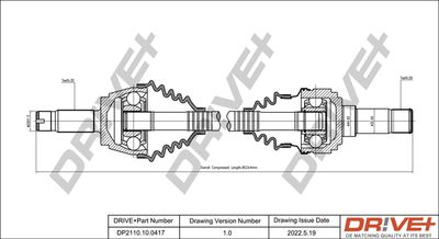 Приводной вал Dr!ve+ DP2110.10.0417
