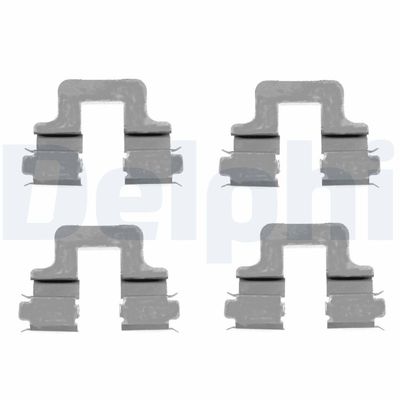 Комплектующие, колодки дискового тормоза DELPHI LX0379