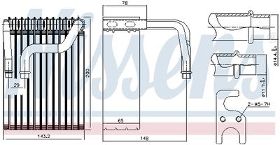 Испаритель, кондиционер NISSENS 92237