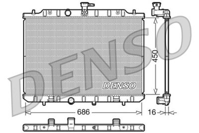 Radiators, Motora dzesēšanas sistēma DENSO DRM46009