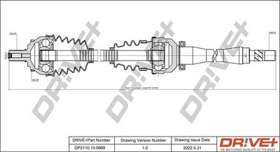 Приводной вал Dr!ve+ DP2110.10.0989