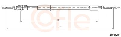 Тросик, cтояночный тормоз COFLE 10.4526