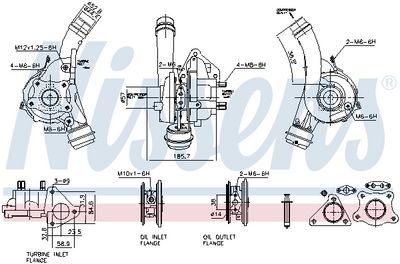 Компрессор, наддув NISSENS 93608