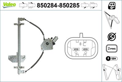 Стеклоподъемник VALEO 850284