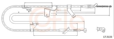 Тросик, cтояночный тормоз COFLE 92.17.5133