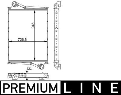 Интеркулер MAHLE CI 215 000P