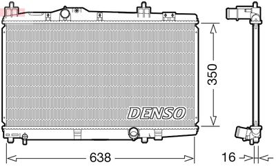Radiators, Motora dzesēšanas sistēma DENSO DRM50105