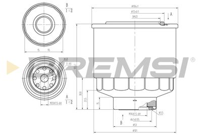 Degvielas filtrs BREMSI FE2475