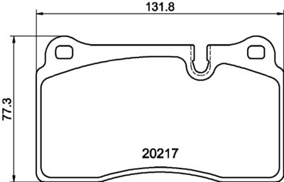 Bremžu uzliku kompl., Disku bremzes HELLA PAGID 8DB 355 013-201