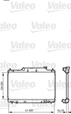 Radiators, Motora dzesēšanas sistēma VALEO 734702
