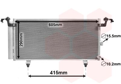 Конденсатор, кондиционер VAN WEZEL 51005084