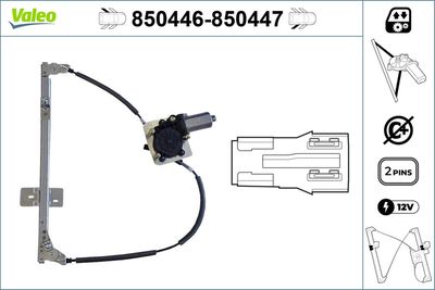 Стеклоподъемник VALEO 850446