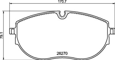 Bremžu uzliku kompl., Disku bremzes BREMBO P 85 188