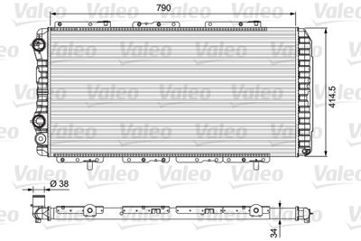 Radiators, Motora dzesēšanas sistēma VALEO 230997