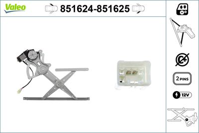 Стеклоподъемник VALEO 851624