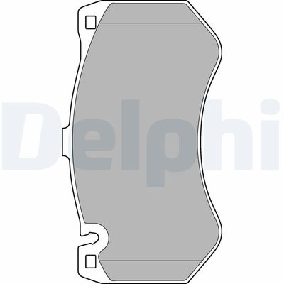 Bremžu uzliku kompl., Disku bremzes DELPHI LP2290