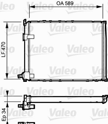Radiators, Motora dzesēšanas sistēma VALEO 730548