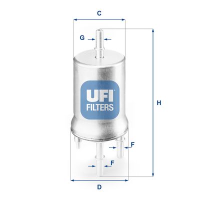 Топливный фильтр UFI 31.832.00