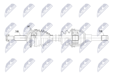 Приводной вал NTY NPW-JG-018