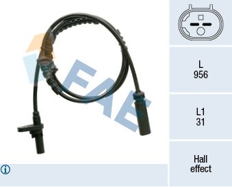 Датчик, частота вращения колеса FAE 78361