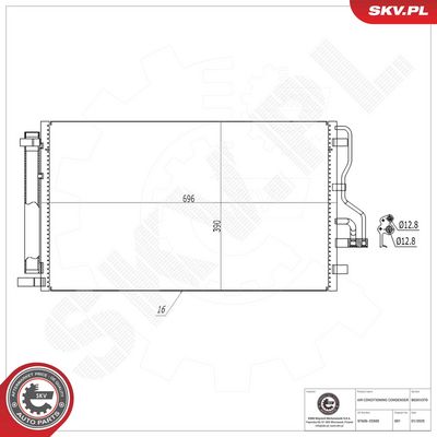Конденсатор, кондиционер ESEN SKV 86SKV370