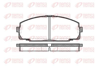 Комплект тормозных колодок, дисковый тормоз REMSA 0421.00