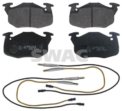 Bremžu uzliku kompl., Disku bremzes SWAG 62 91 6291