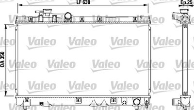 Radiators, Motora dzesēšanas sistēma VALEO 732542