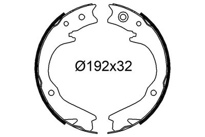 Bremžu loku komplekts VALEO 564337