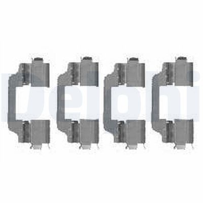 Комплектующие, колодки дискового тормоза DELPHI LX0458