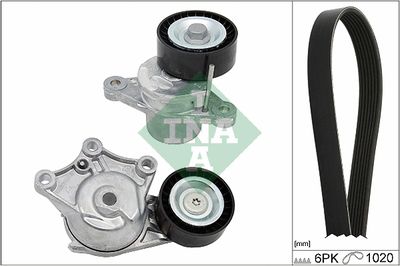 Ķīļrievu siksnu komplekts Schaeffler INA 529 0323 10