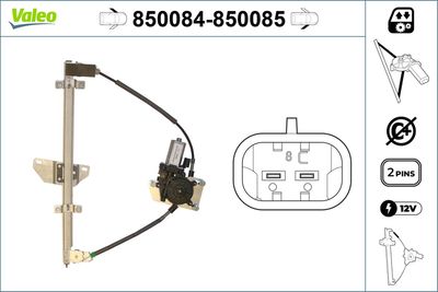 Стеклоподъемник VALEO 850084