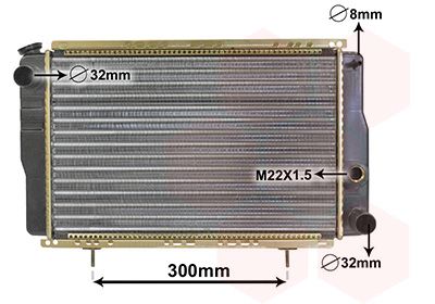 Radiators, Motora dzesēšanas sistēma VAN WEZEL 43002001