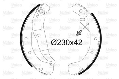 Комплект тормозных колодок VALEO 562640