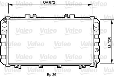 Radiators, Motora dzesēšanas sistēma VALEO 732416