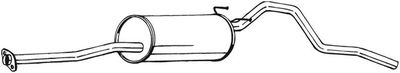 Izplūdes gāzu trokšņa slāpētājs (pēdējais) BOSAL 287-405