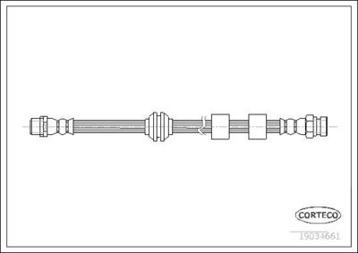 Тормозной шланг CORTECO 19034661