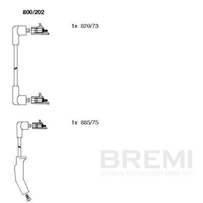 Augstsprieguma vadu komplekts BREMI 800/202