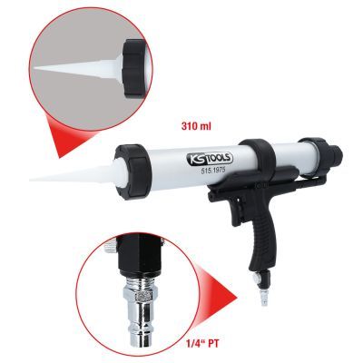 Kārtridžu pistole (Pneimatiskā) KS TOOLS 515.1975