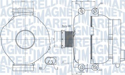 Генератор MAGNETI MARELLI 063732009010