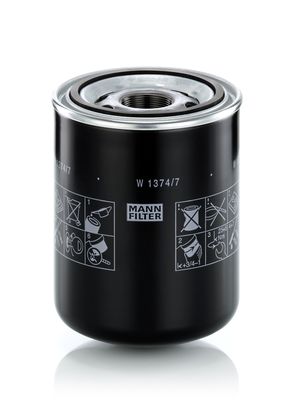 Eļļas filtrs MANN-FILTER W 1374/7