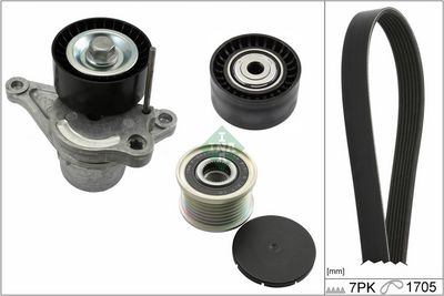 Ķīļrievu siksnu komplekts Schaeffler INA 529 0423 21
