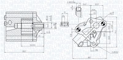 Масляный насос MAGNETI MARELLI 351516000133