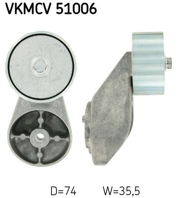 Parazīt-/Vadrullītis, Ķīļrievu siksna SKF VKMCV 51006