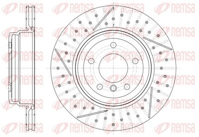 Bremžu diski REMSA 61451.10
