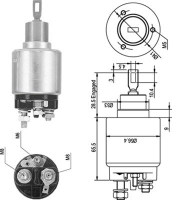 Ievilcējrelejs, Starteris MAGNETI MARELLI 940113050045