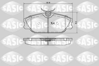 Bremžu uzliku kompl., Disku bremzes SASIC 6214008