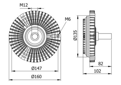 Sajūgs, Radiatora ventilators MAHLE CFC 29 000S